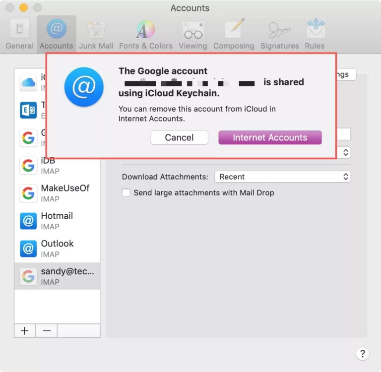 How to Delete an Internet Account on Mac 9