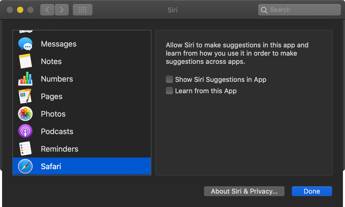 How to Disable Safari Siri Suggestions on your iPhone or Mac 1