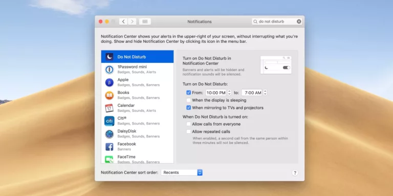 How to Enable Do Not Disturb Mode on Mac 11