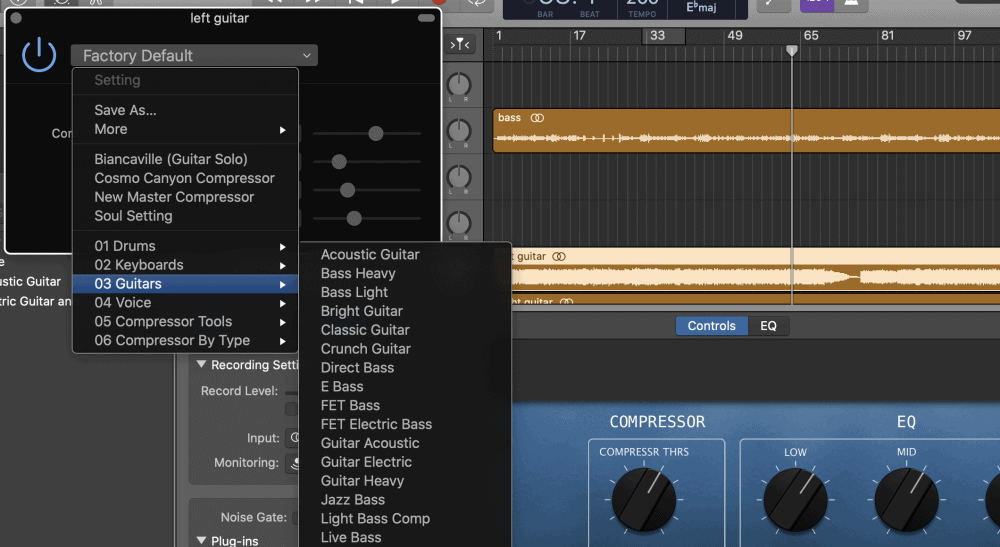 How to Use Electric Guitar Effects with GarageBand 1