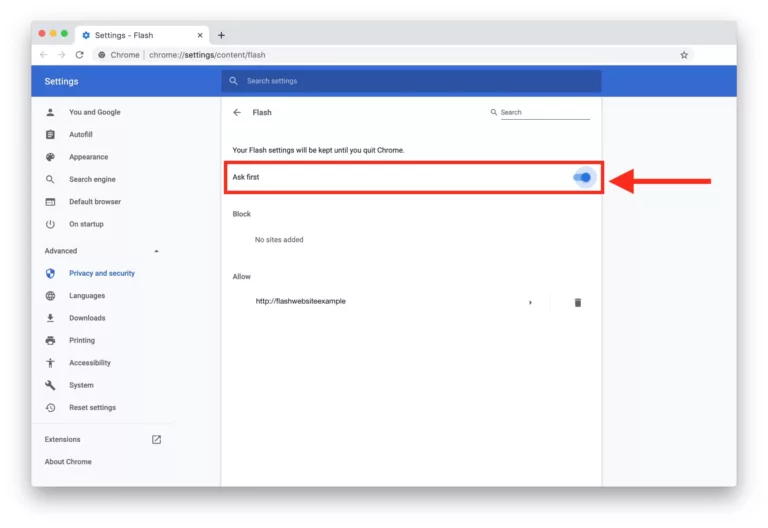 How to Enable Flash in Chrome on Mac 19