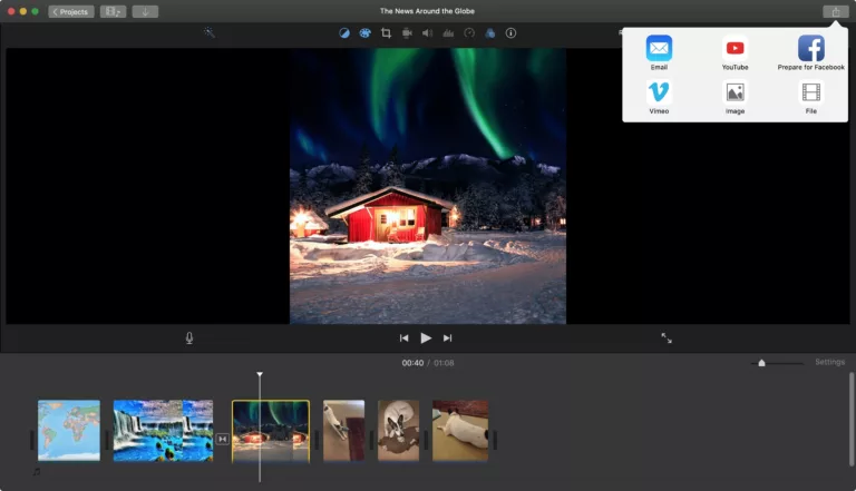 How to Export iMovie Project from iPhone to Mac 3