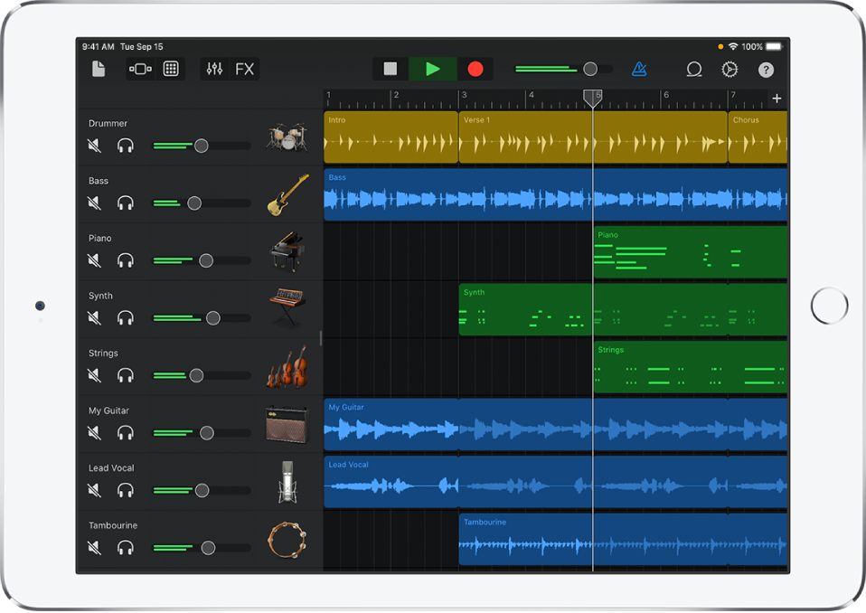 How to Export WAVs in GarageBand on iPad 2 How to Export WAVs in GarageBand on iPad 1