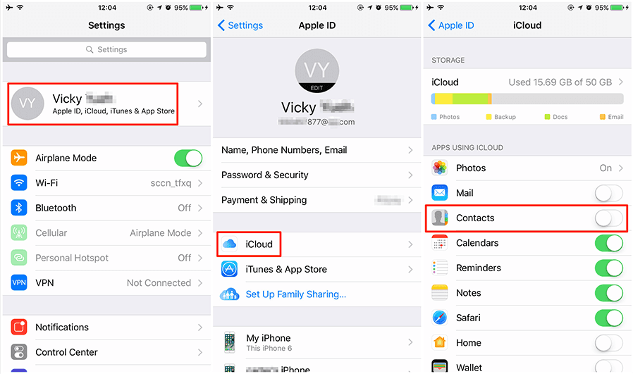 How to Easily Backup Your Contacts to iCloud 2 How to Easily Backup Your Contacts to iCloud 1
