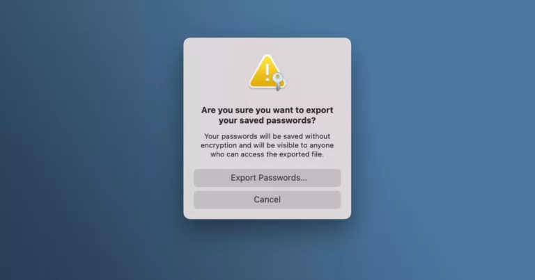 How to Export Passwords from Safari 19