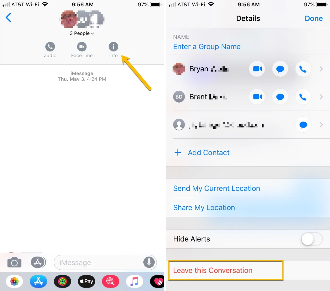 How to Leave A Group Text On iPhone 2 How to Leave A Group Text On iPhone 1