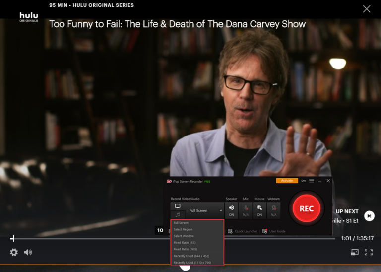 How to Screen Record on Hulu? 1