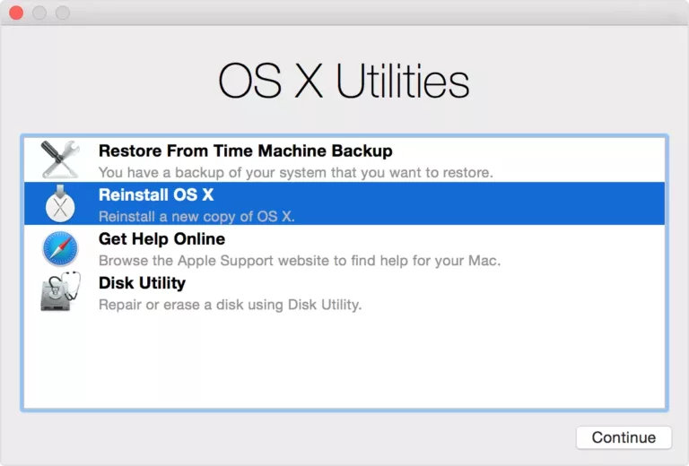 How Do I Get Out Of Mac Os X Utilities 7