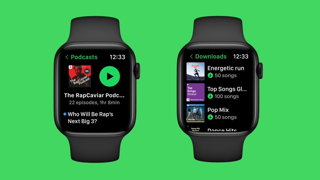 Experience Music with Spotify on Apple Watch 2 Experience Music with Spotify on Apple Watch 1