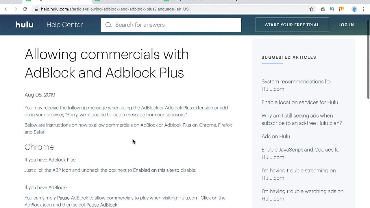 How to Block Ads on Hulu with Adblock Plus Extension DeviceMAG
