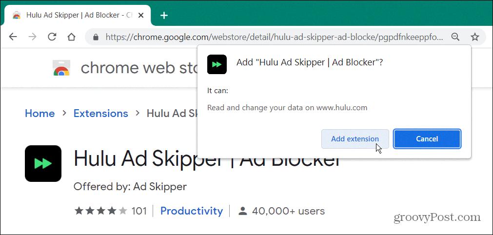 abp icon chrome hulu