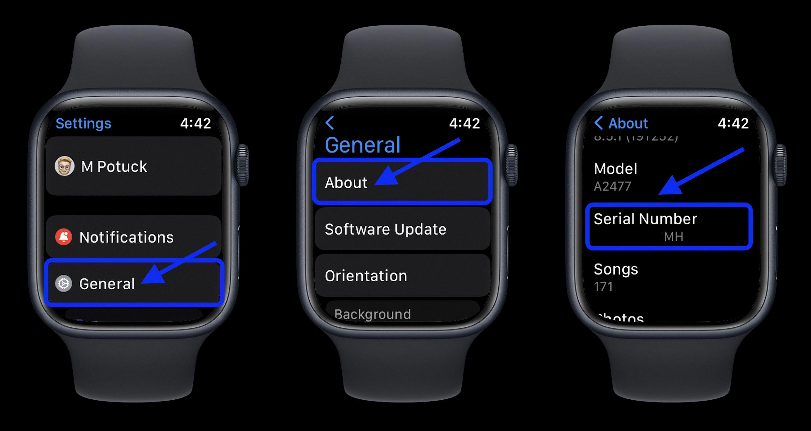 can apple track stolen apple watch by serial number