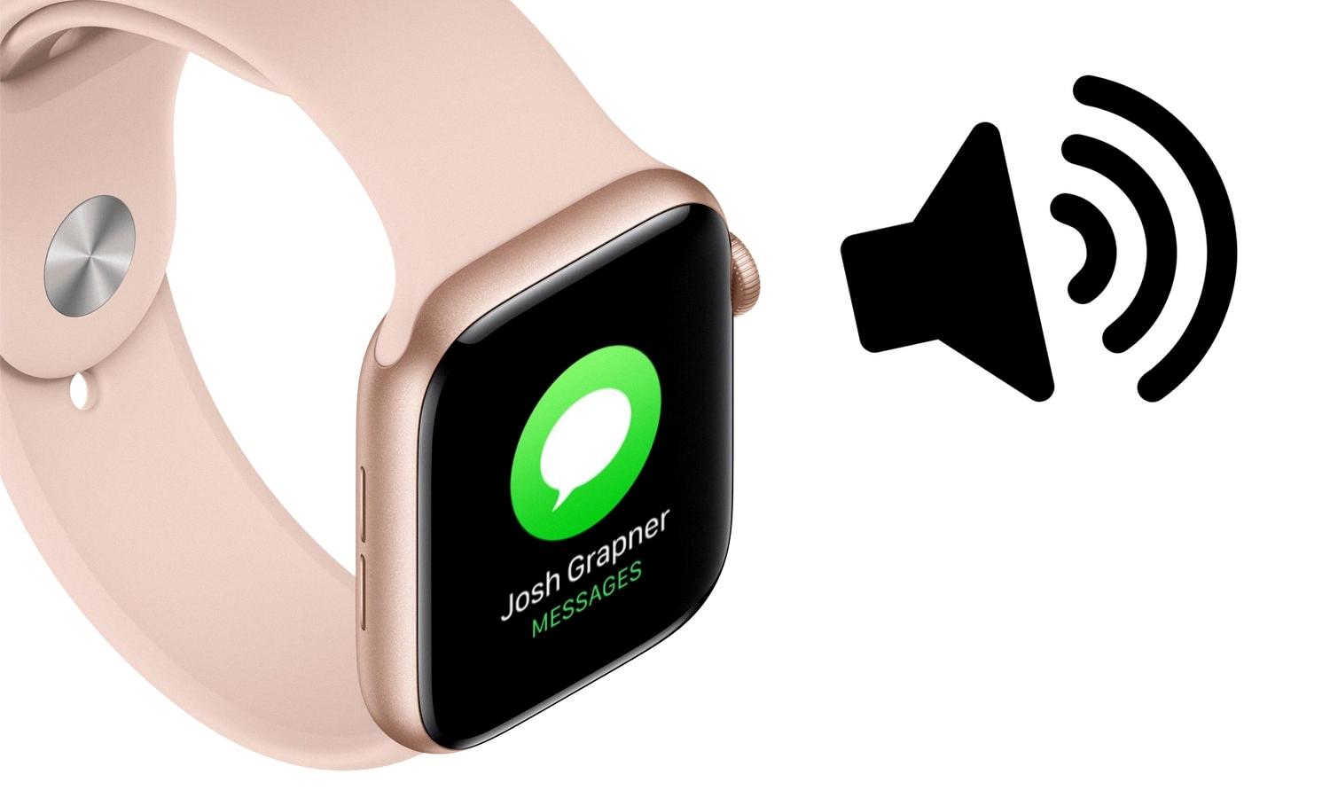 apple watch sound not working