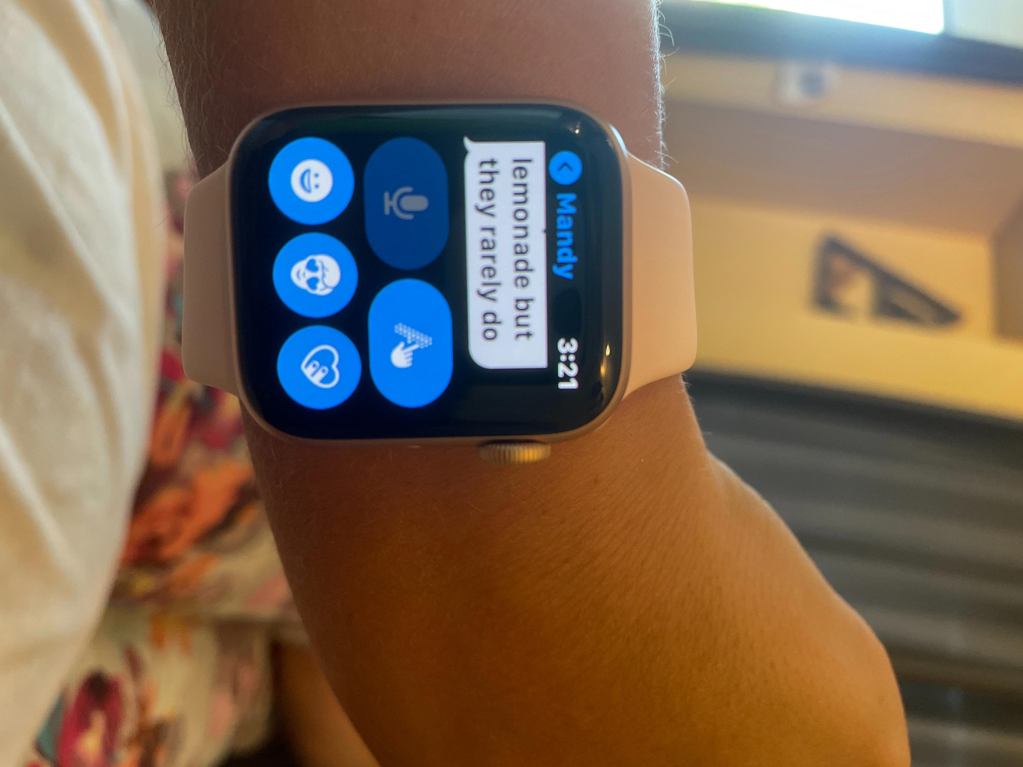 apple watch was unable to take dictation