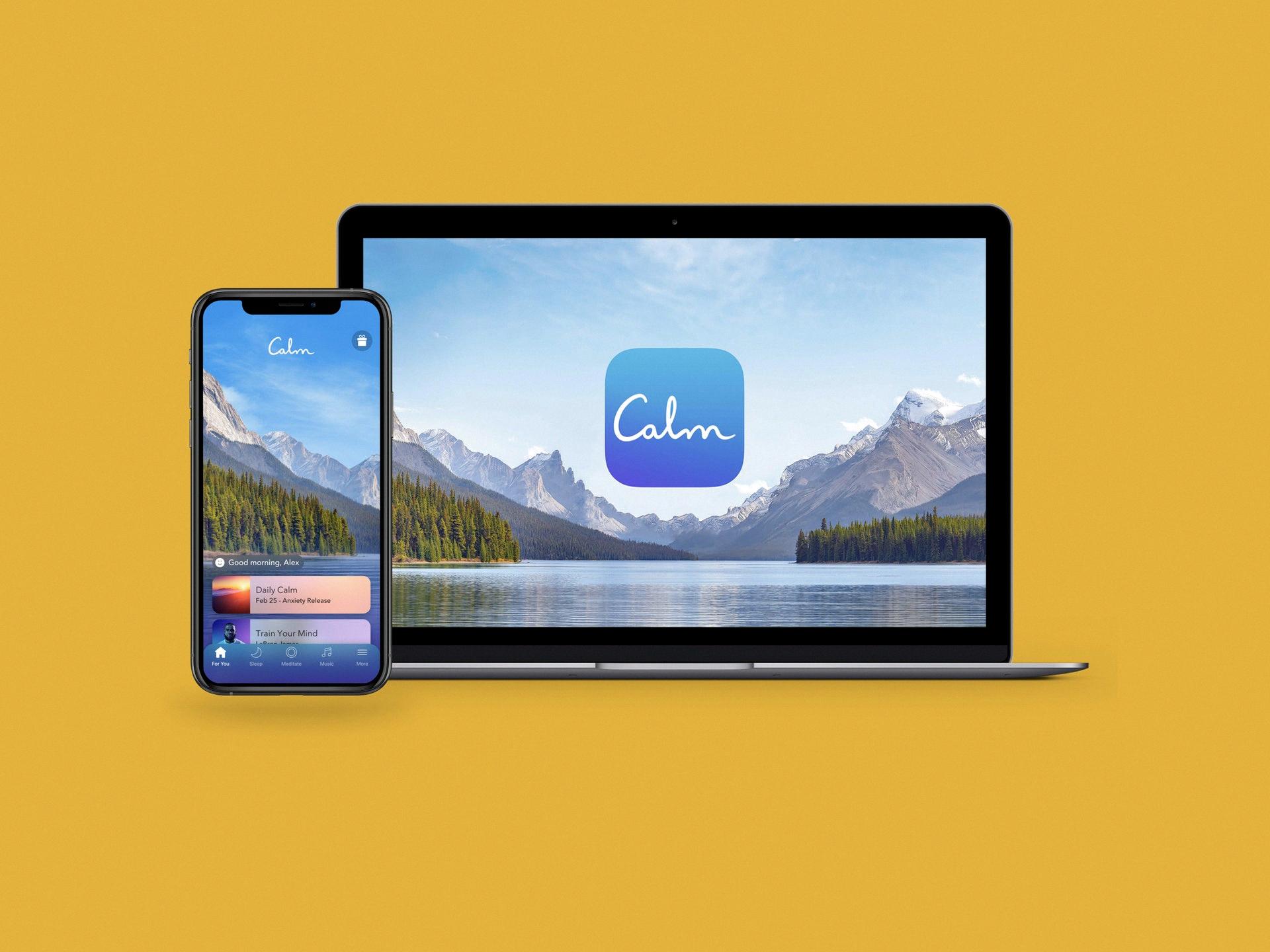 can i use calm app on alexa