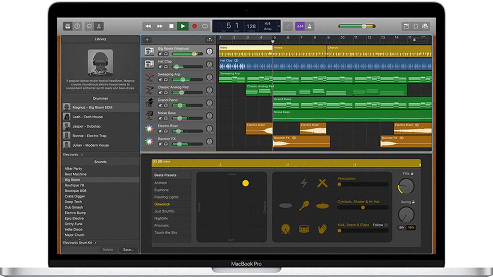 can you run garageband on macbook air