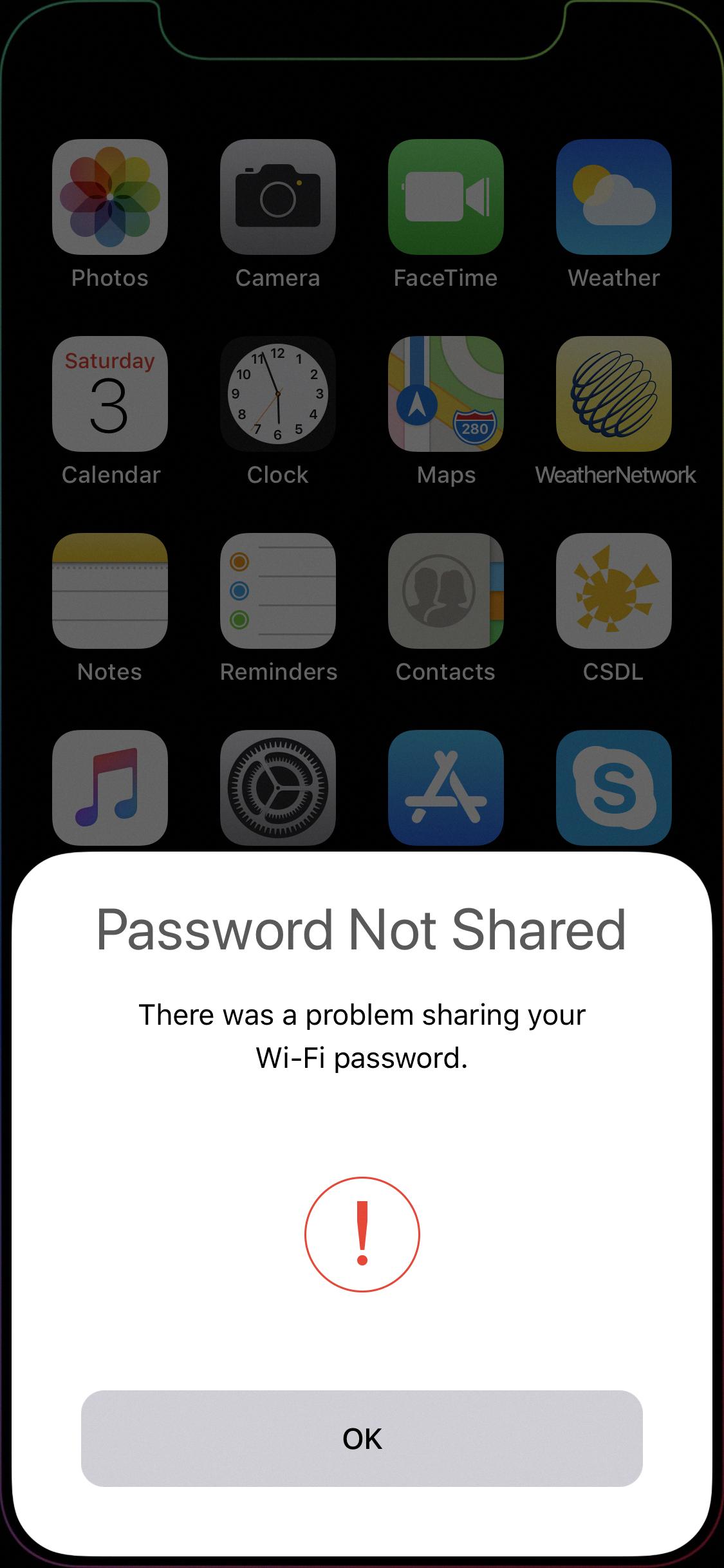 can you share wifi password from iphone to laptop