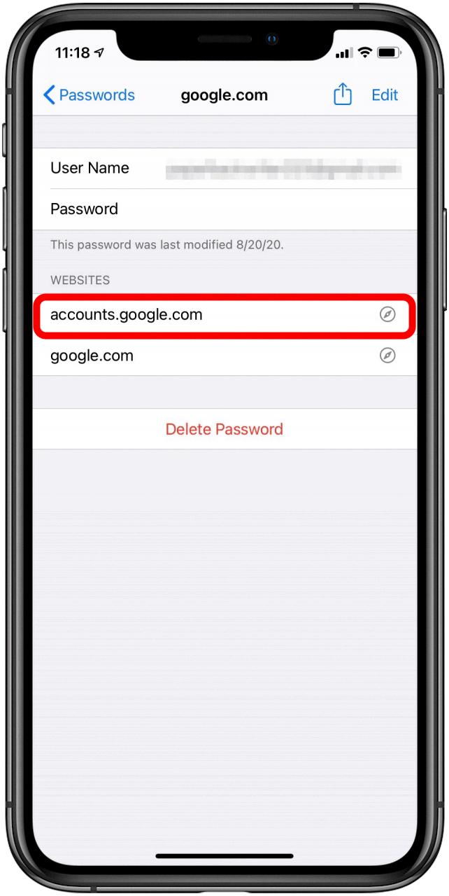 ios 17 email password change
