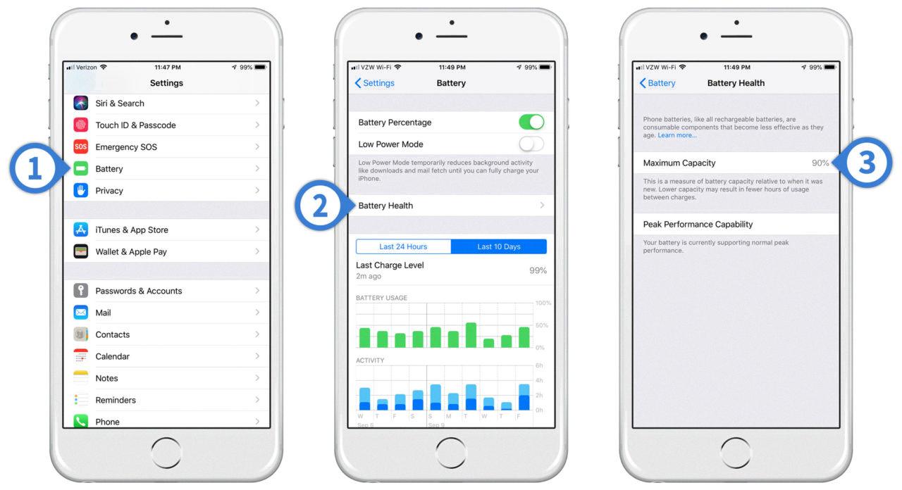 check battery health iphone 5c