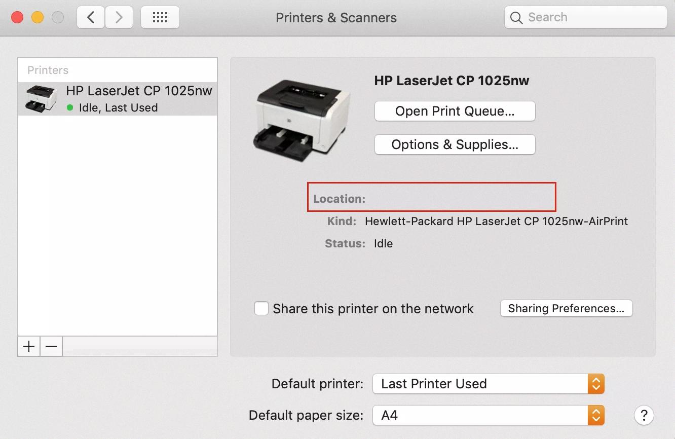 connect imac to hp printer wireless