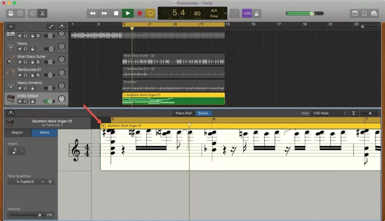 How to Convert MIDI to Sheet Music in Garageband 17