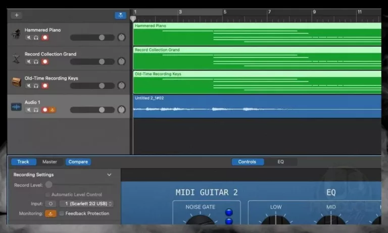 How to Create MIDI Regions in GarageBand 11