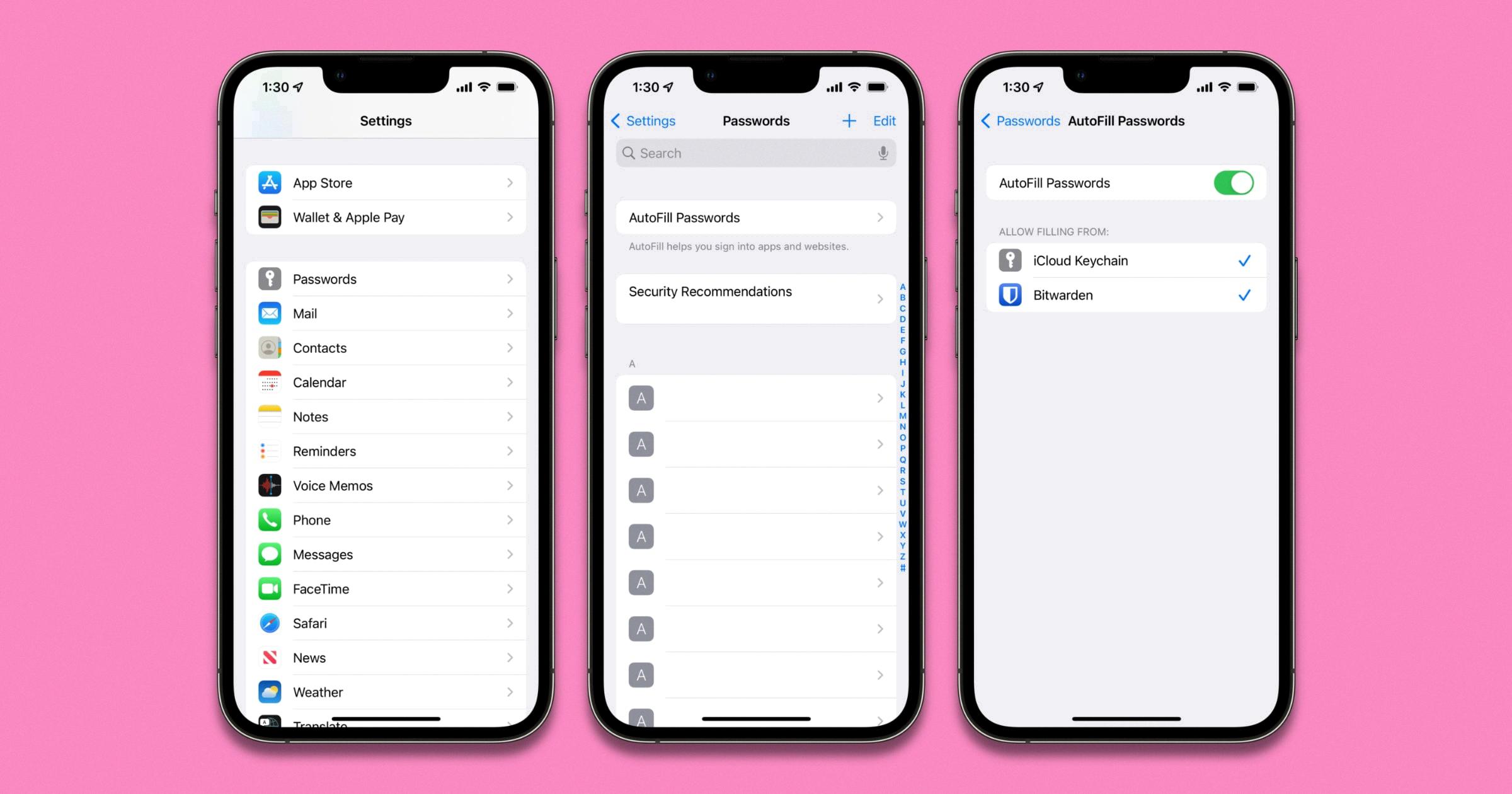 delete autofill iphone