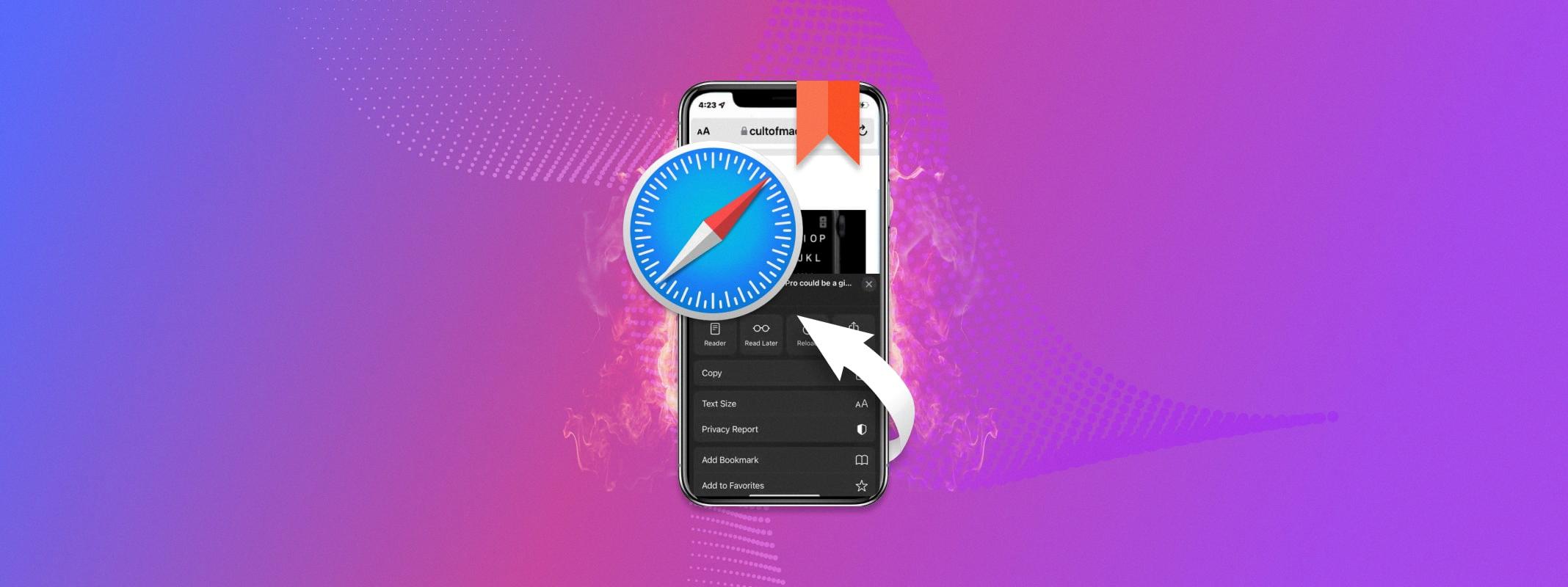 delete bookmarks and history iphone