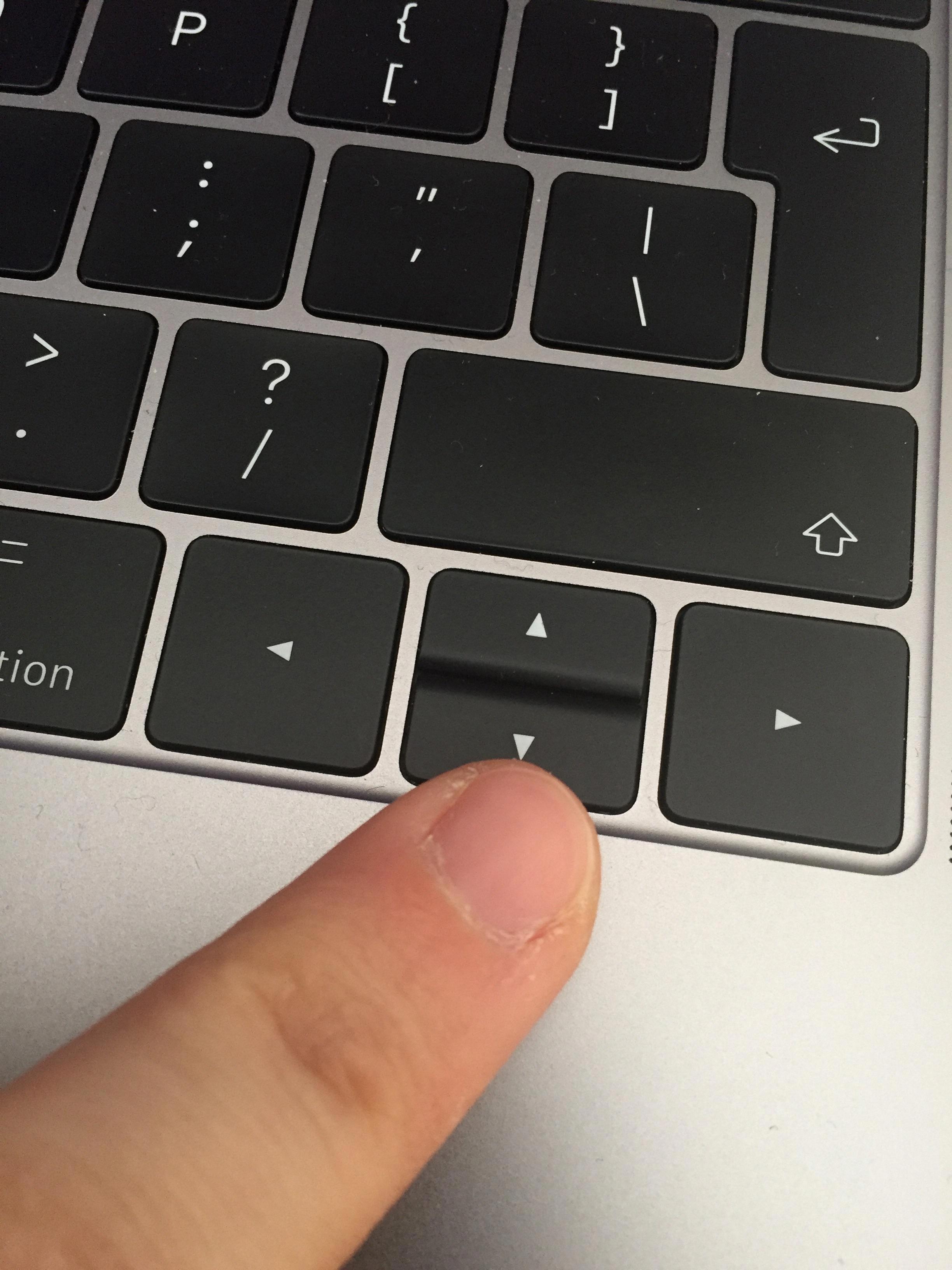 down arrow key not working on macbook air