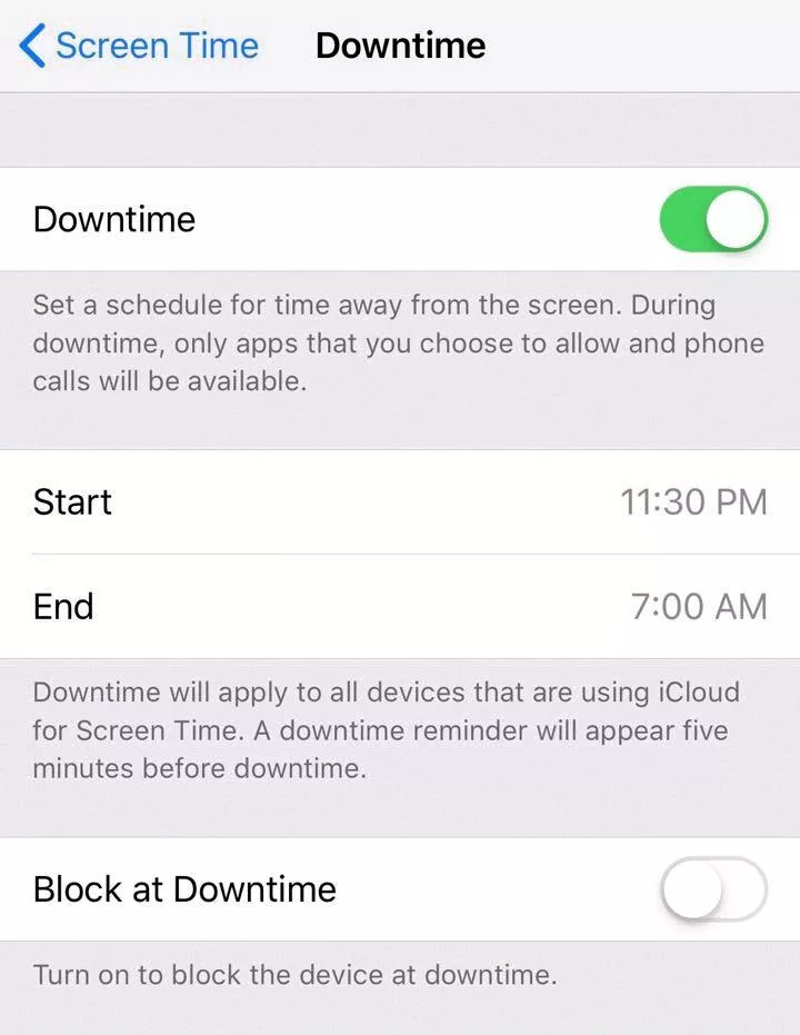 How to Enable Downtime on Your Phone 7