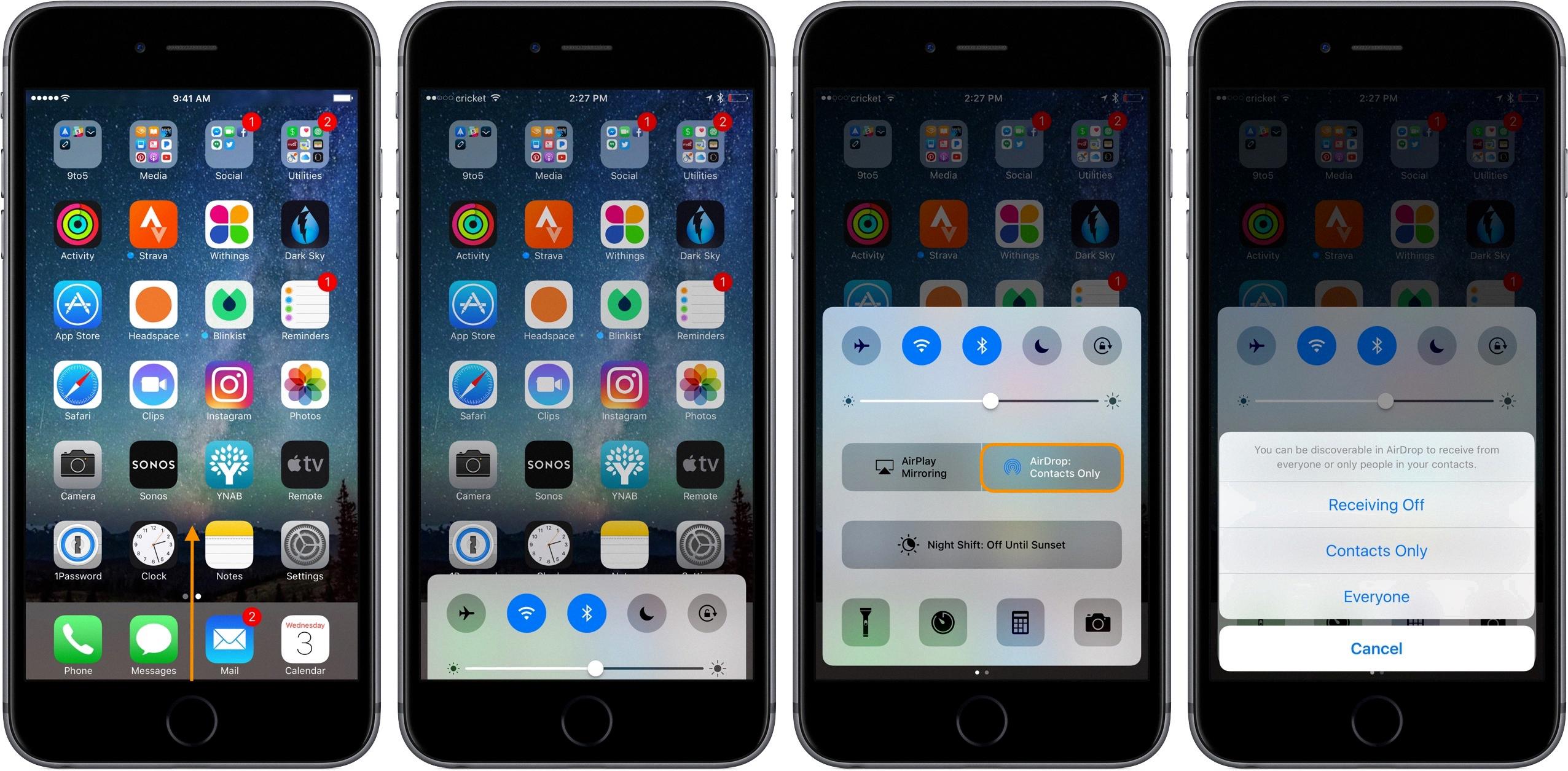 enable airdrop on iphone xr