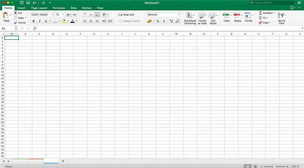 excel spreadsheet on macbook air