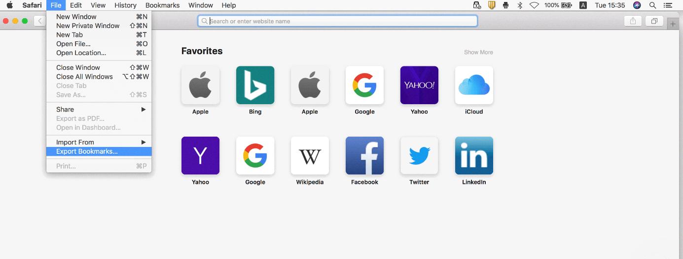 export safari bookmarks to chrome