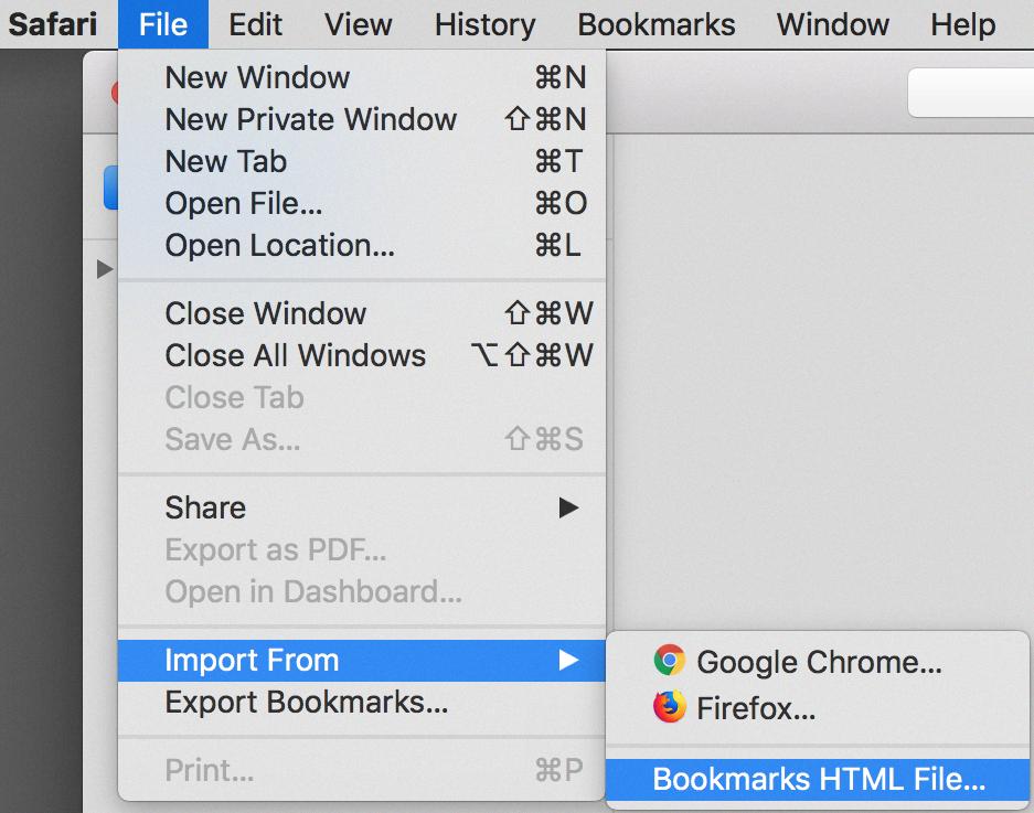 export safari bookmarks to chrome