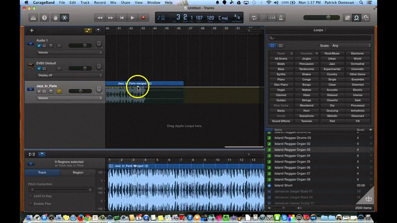 garageband keyframe volume