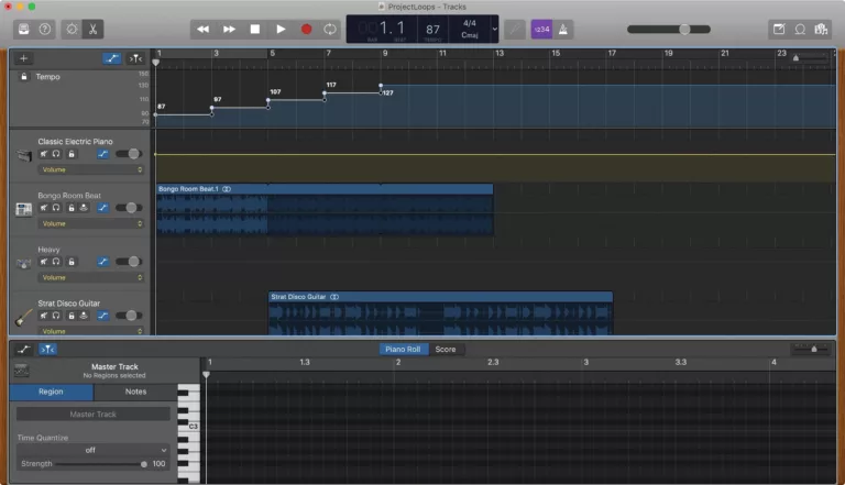 How to Change the Tempo of Track in Garageband 13