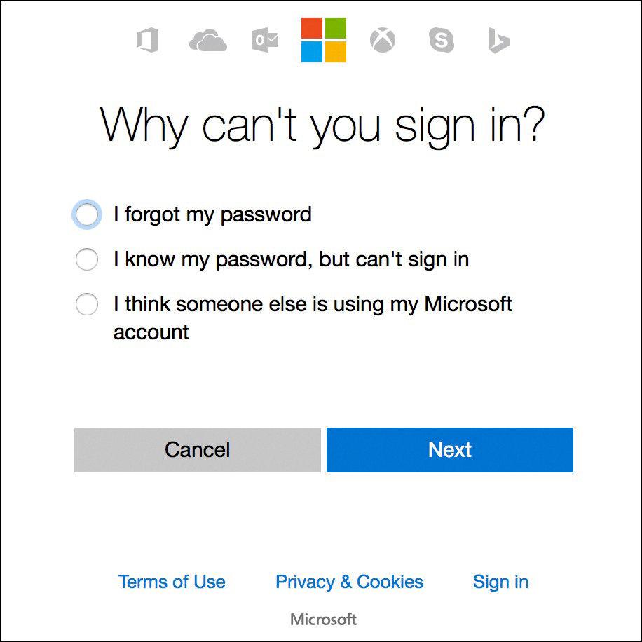 how do i change hotmail password on iphone