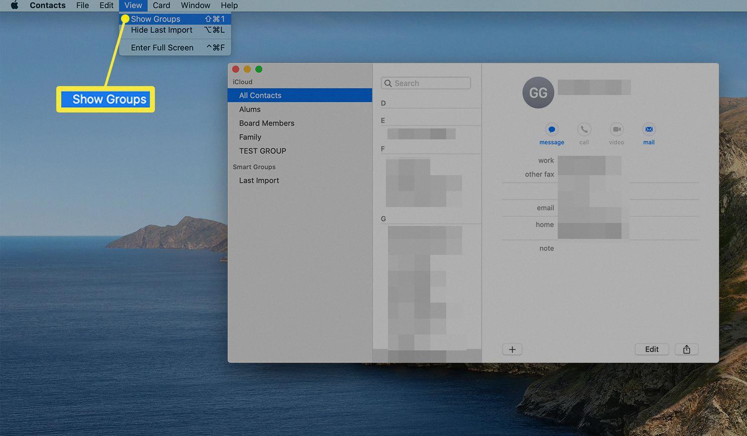 how do i get my contacts on my macbook