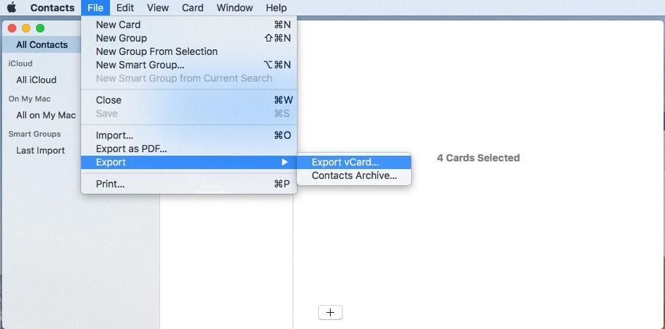 how do i get my contacts on my macbook