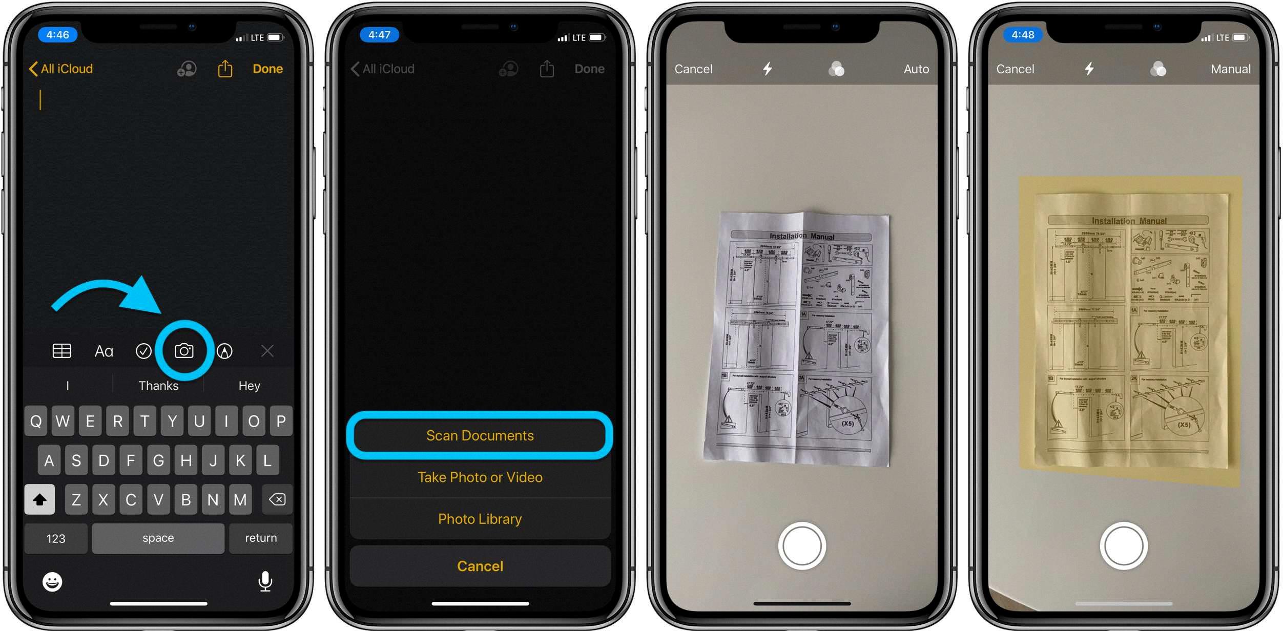 how do i scan a picture on my iphone