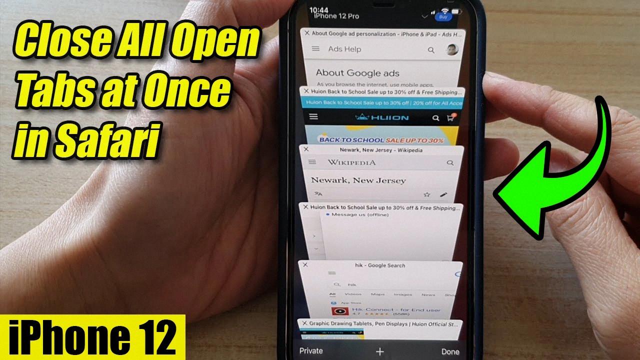 how do you delete tabs on iphone 14
