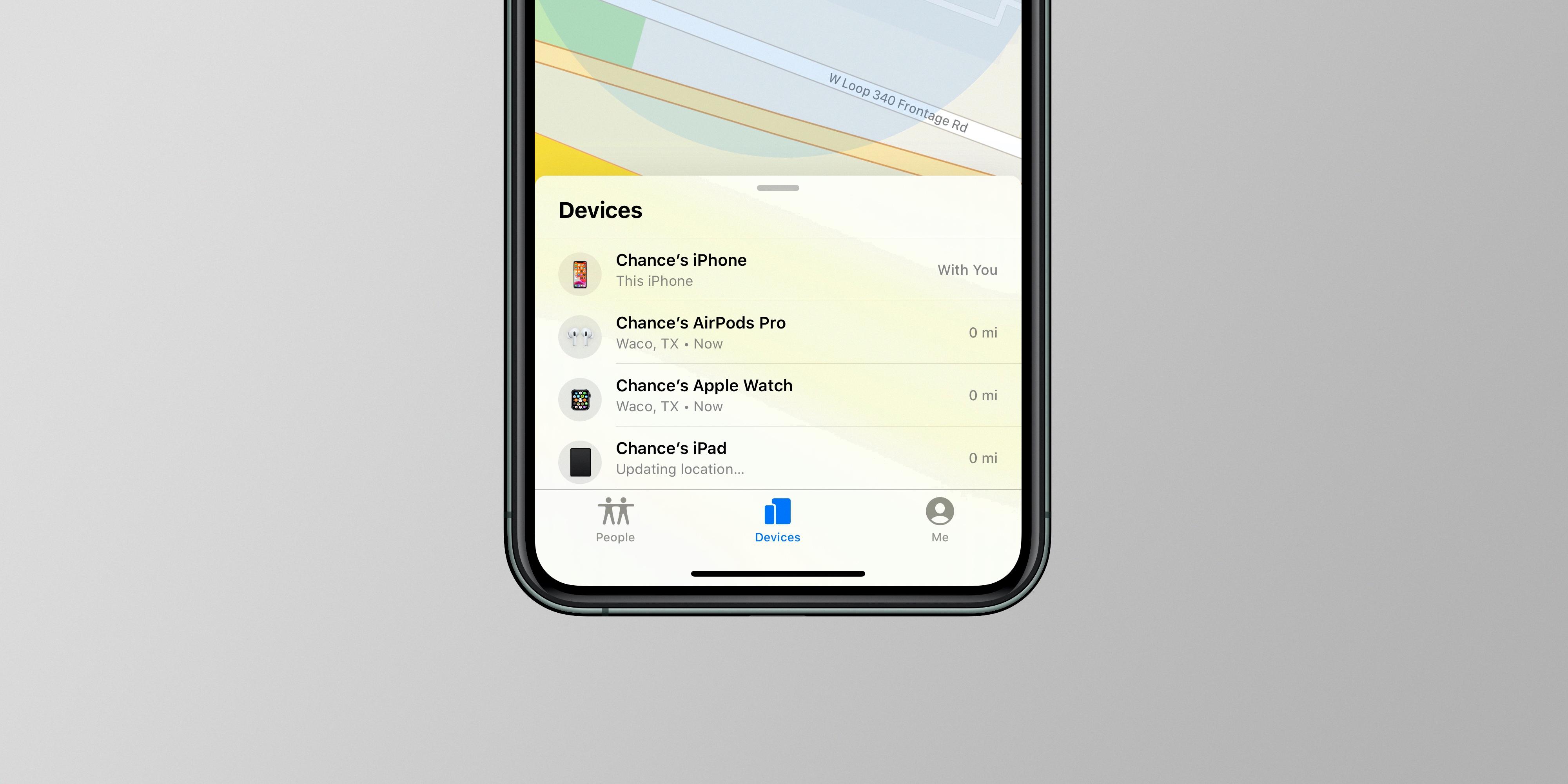 how to add airpods to find my iphone