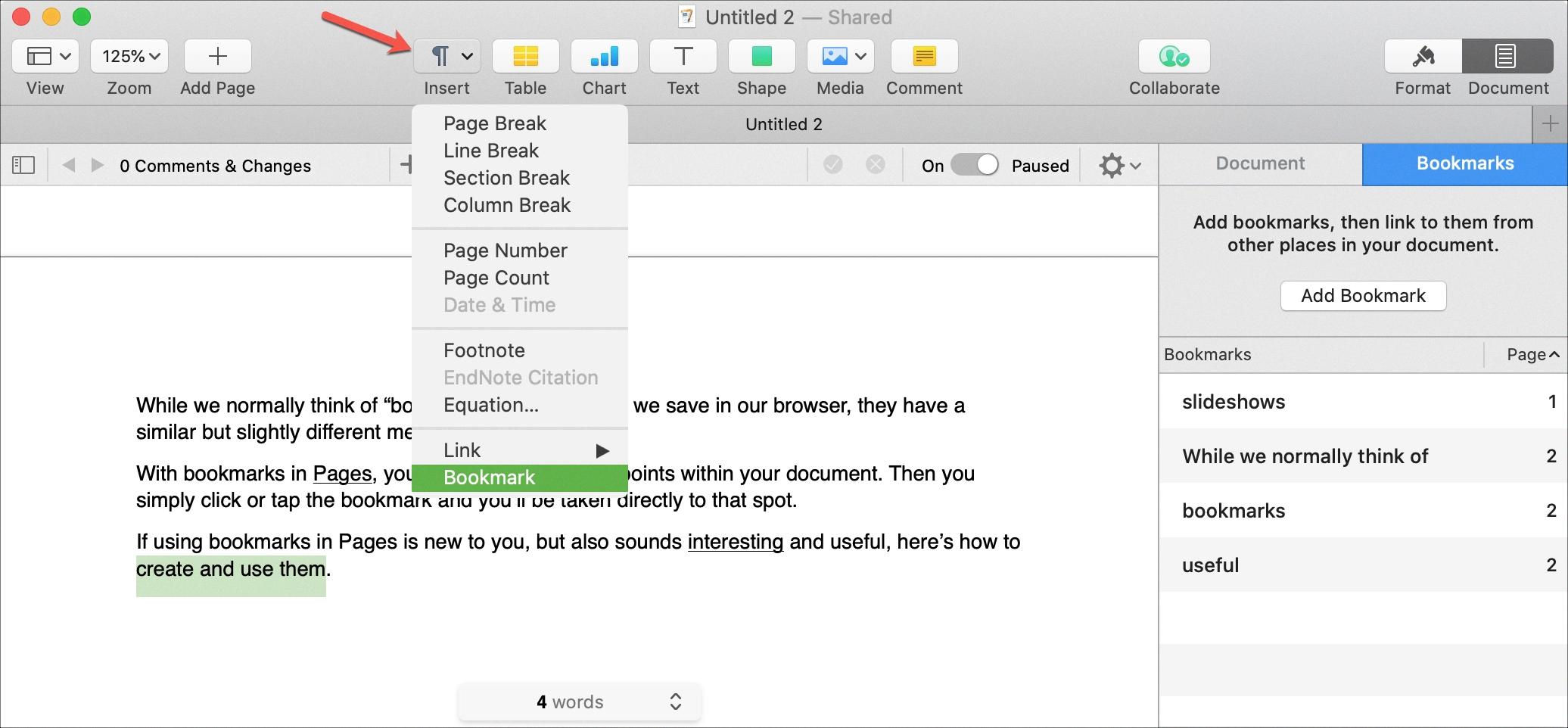 how to bookmark on a mac