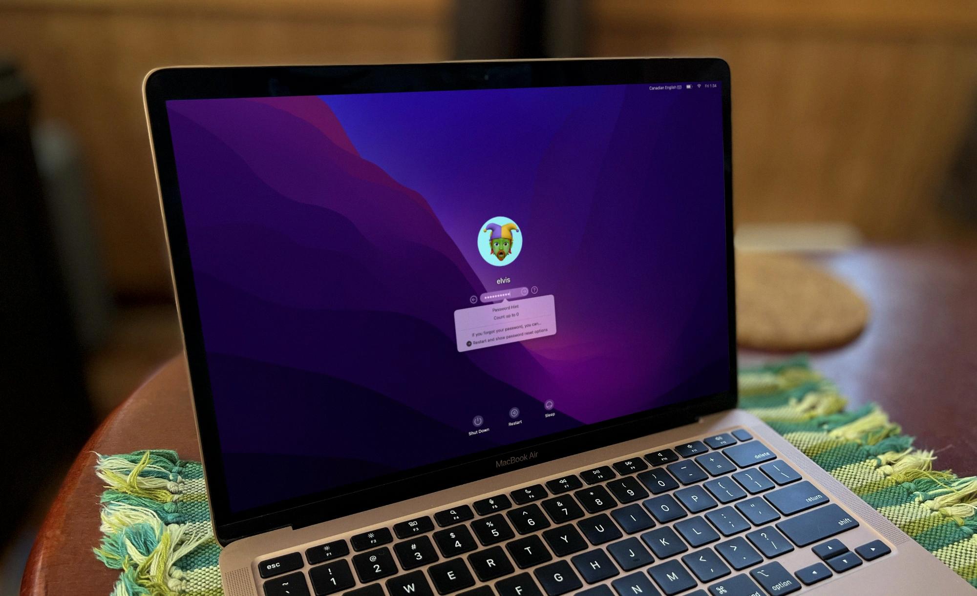 how to bypass administrator password on macbook air