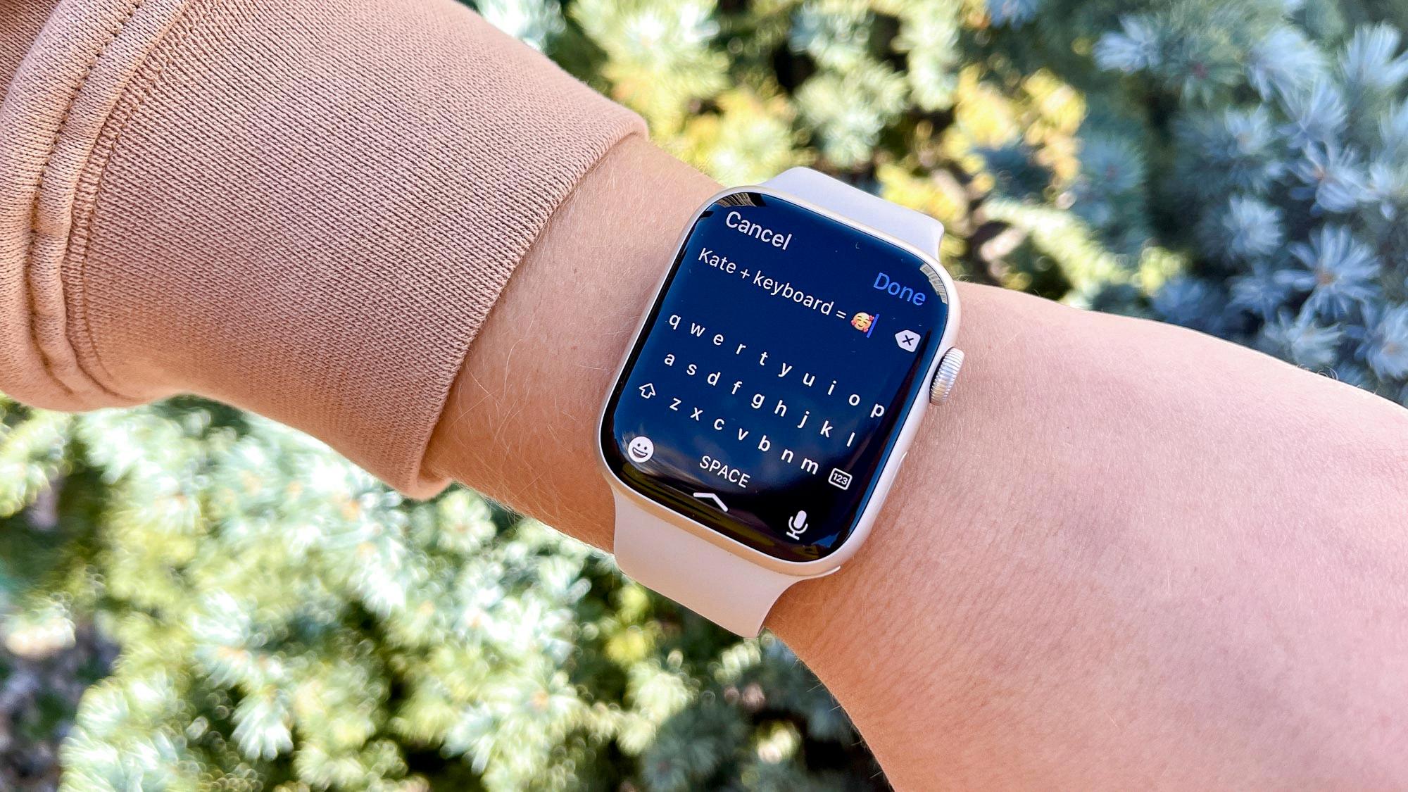 how to change keyboard to scribble on apple watch 7