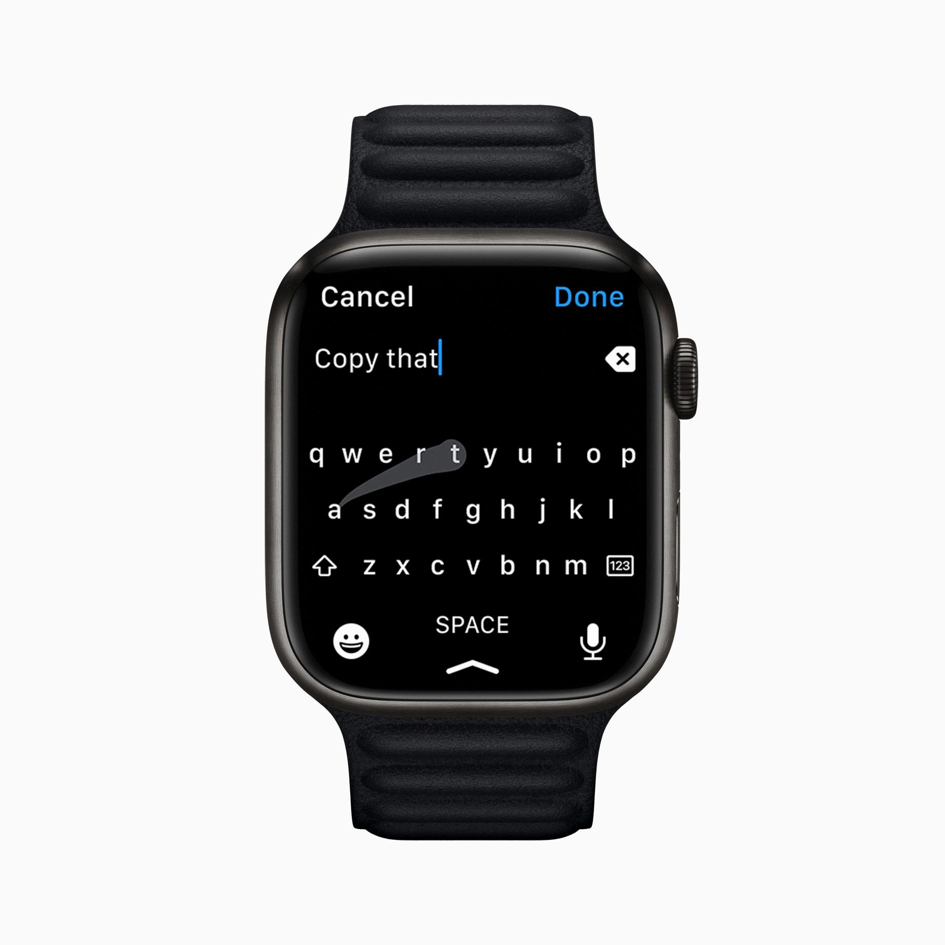 how to change keyboard to scribble on apple watch 7