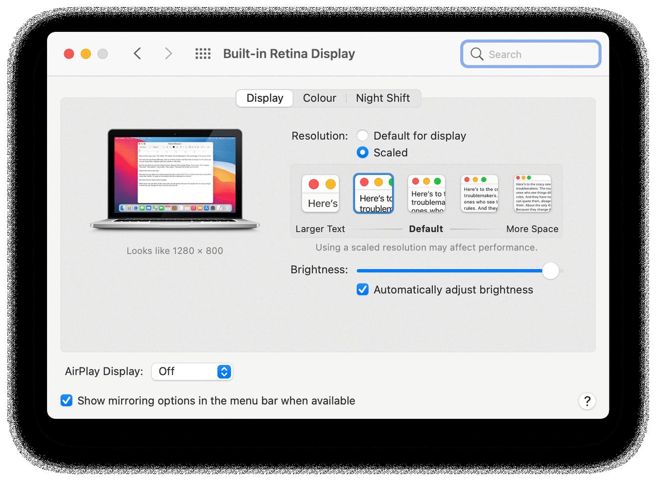 how to change performance settings on mac
