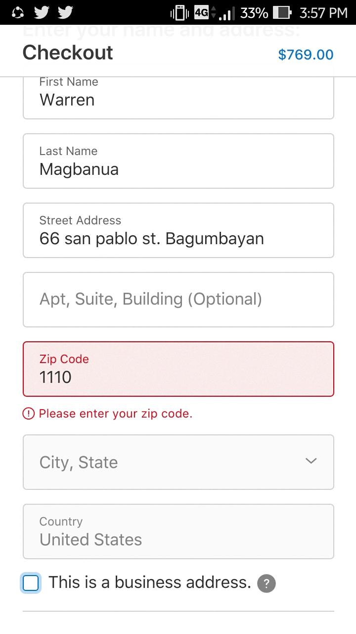 how to change zip code on iphone