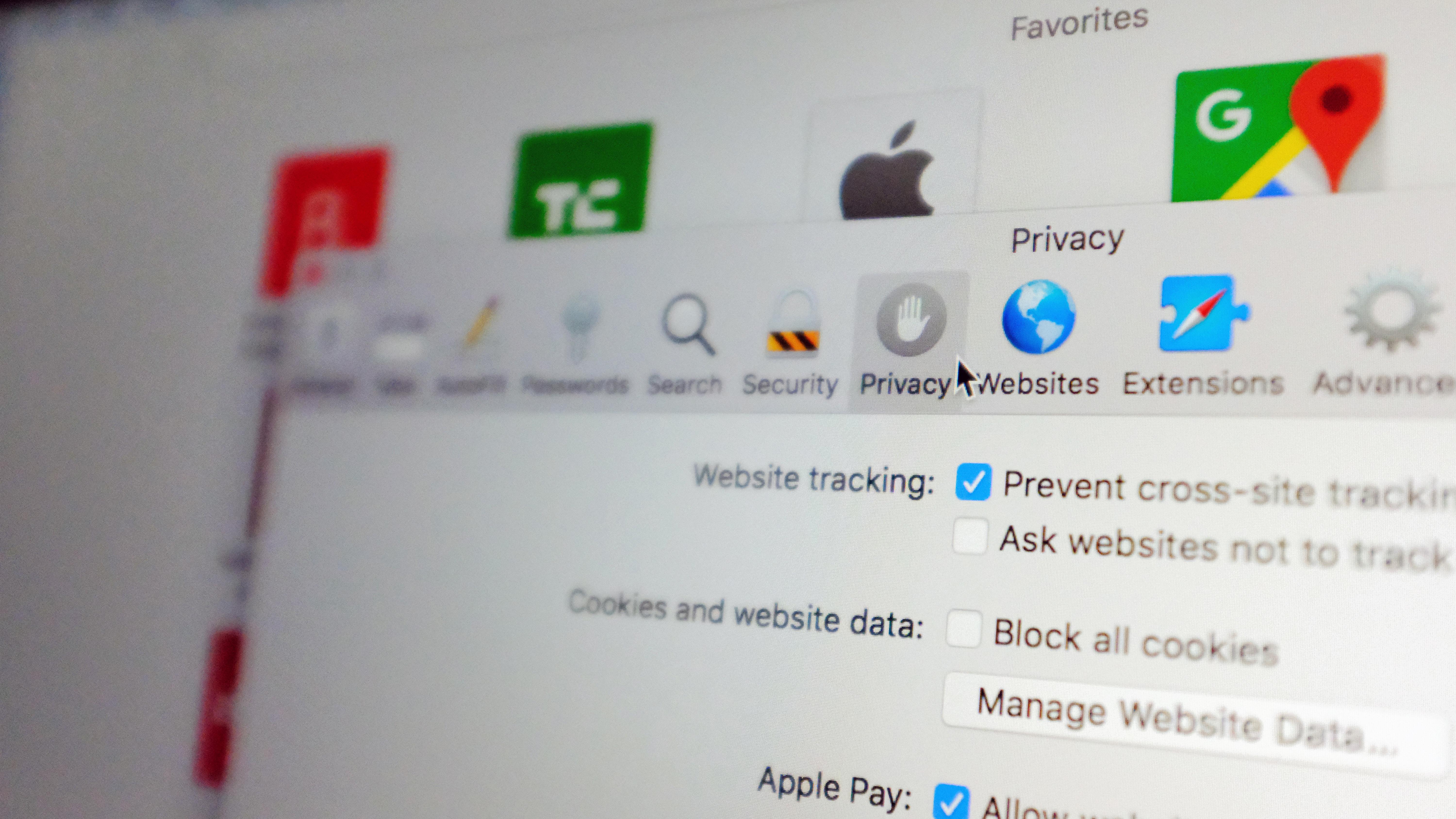 how to clear safari documents and data