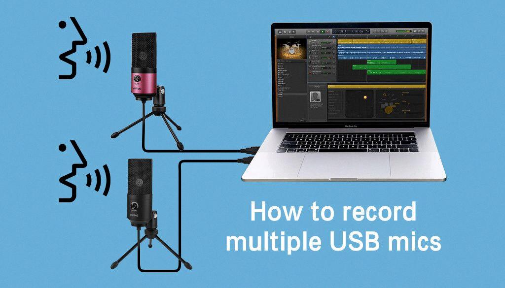 how to connect mic to garageband